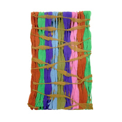 NUNO Scarf: "Threadstay" (Camel/ Green/Pink/Purple Mix)