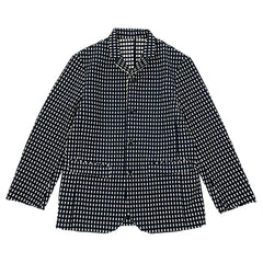 NUNO Unisex Blazer: "Clerestory" (Dark Navy/White)