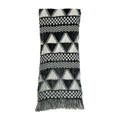 NUNO Limited Edition Scarf: "Eaves" (White/Black)