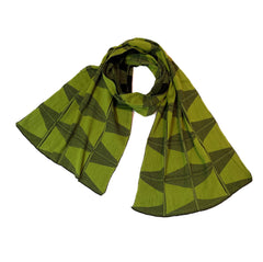 NUNO Scarf: "Traffic Cones" (Green/Black)