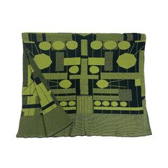 NUNO Oversized Scarf: "Kites" (Green/Black)