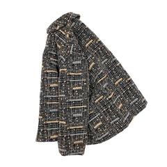 NUNO Jacket: "Wool Gauze Slub Embroidery" (Black)