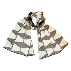 NUNO Scarf: "Traffic Cones" (White/Black)