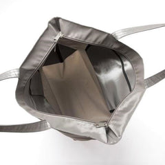 NUNO Tote: "Coal" (Medium, Silver)