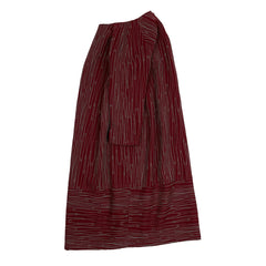 NUNO Cocoon Dress: "Currents" (Burgandy, Size 3)